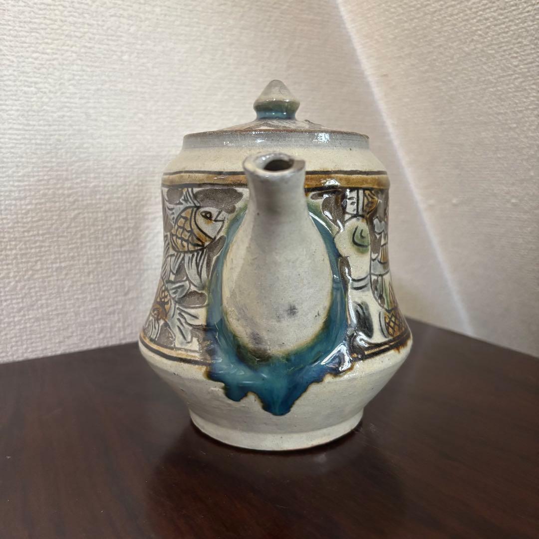 島袋常明　ティーポット　沖縄　やちむん　急須