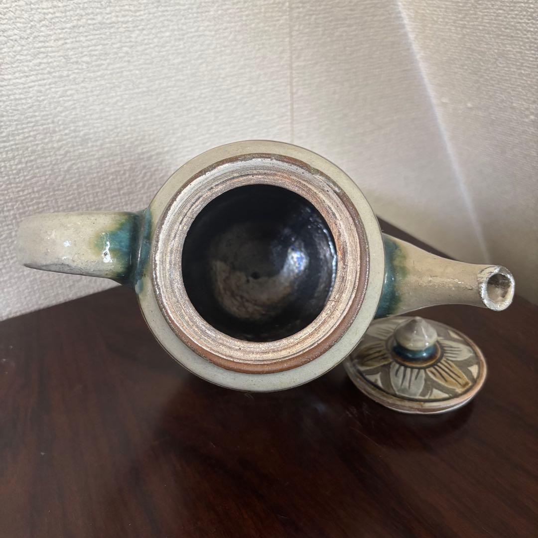 島袋常明　ティーポット　沖縄　やちむん　急須