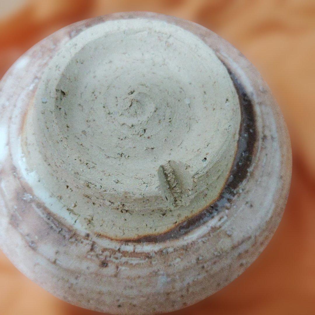 陶器製 丸みを帯びた器 説明書付き　萩焼