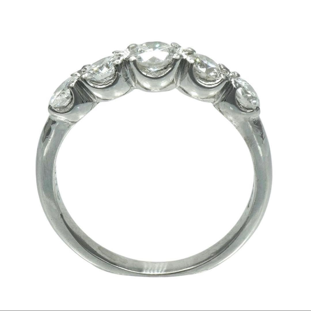 Pt900 天然ダイヤモンド 0.70ct リング　６号 エタニティ