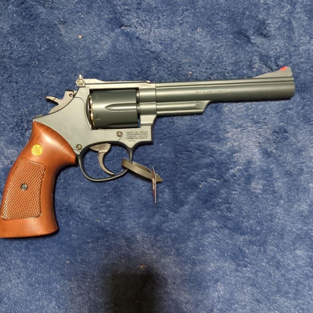 東京マルイSmith & Wesson M19 6inch木製グリップ付き