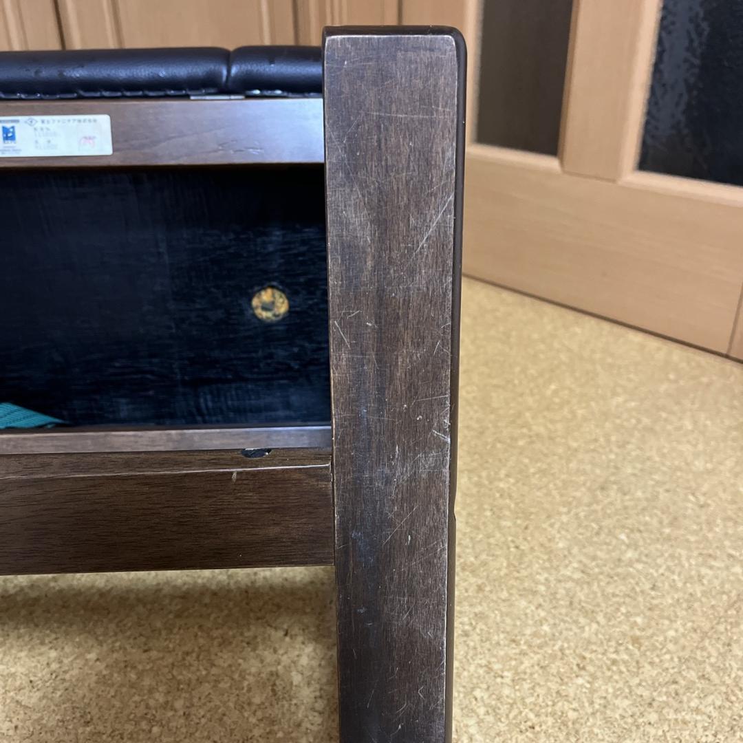 冨士ファニチア オットマン 2way スツール 椅子 レザー