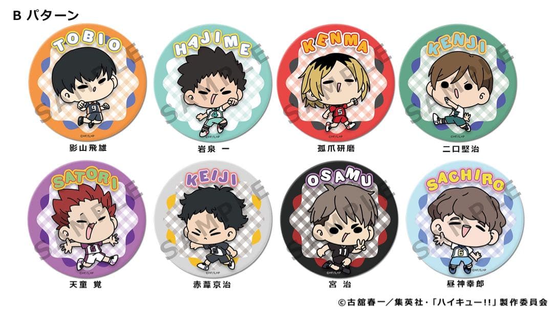 ハイキュー!!　mochocho Vol.2 トレーディングビッグ缶バッジB