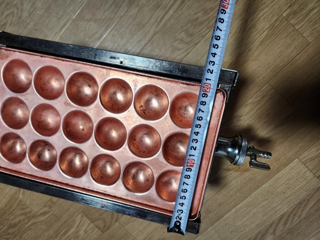 業務用　たこ焼き器　銅板　18穴　LPガス　プロパンガス