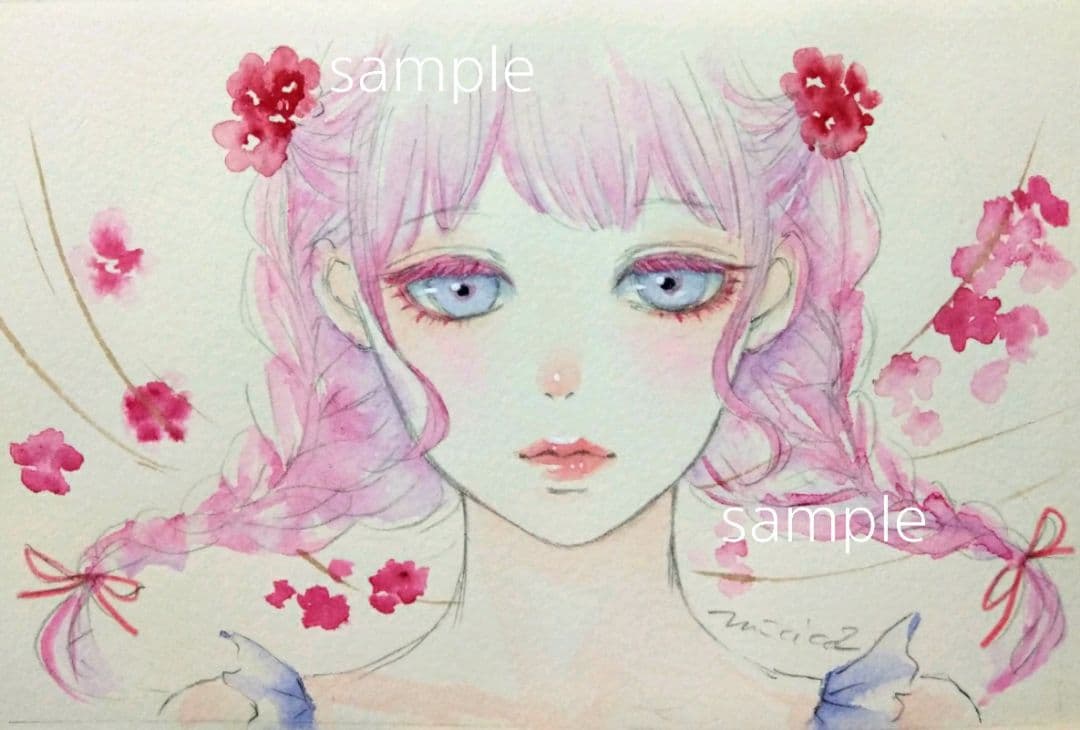 ポストカード　手描きイラスト　オリジナル