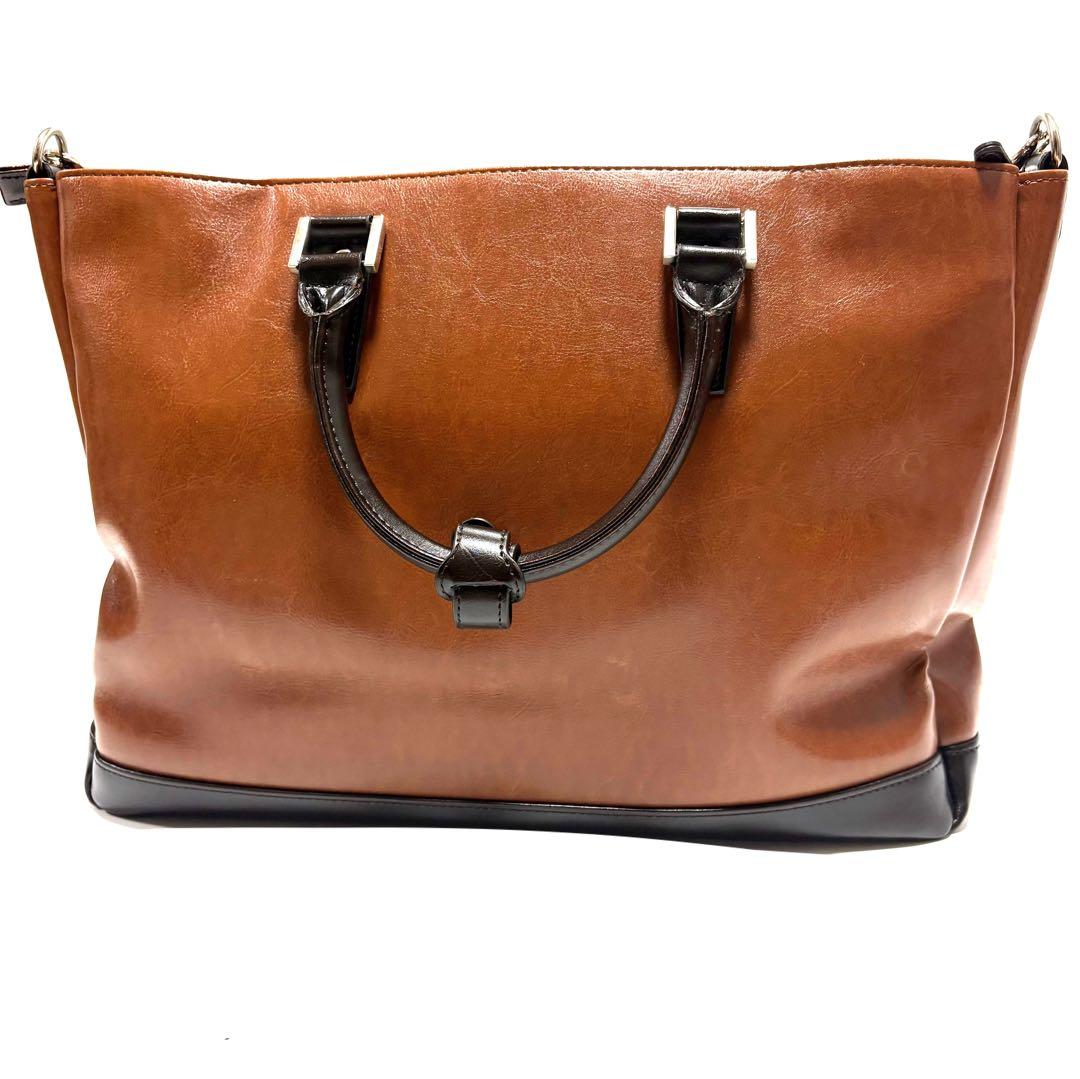 MCGREGOR 2WAYバッグ ショルダーバッグ バッグ レザー ブラウン