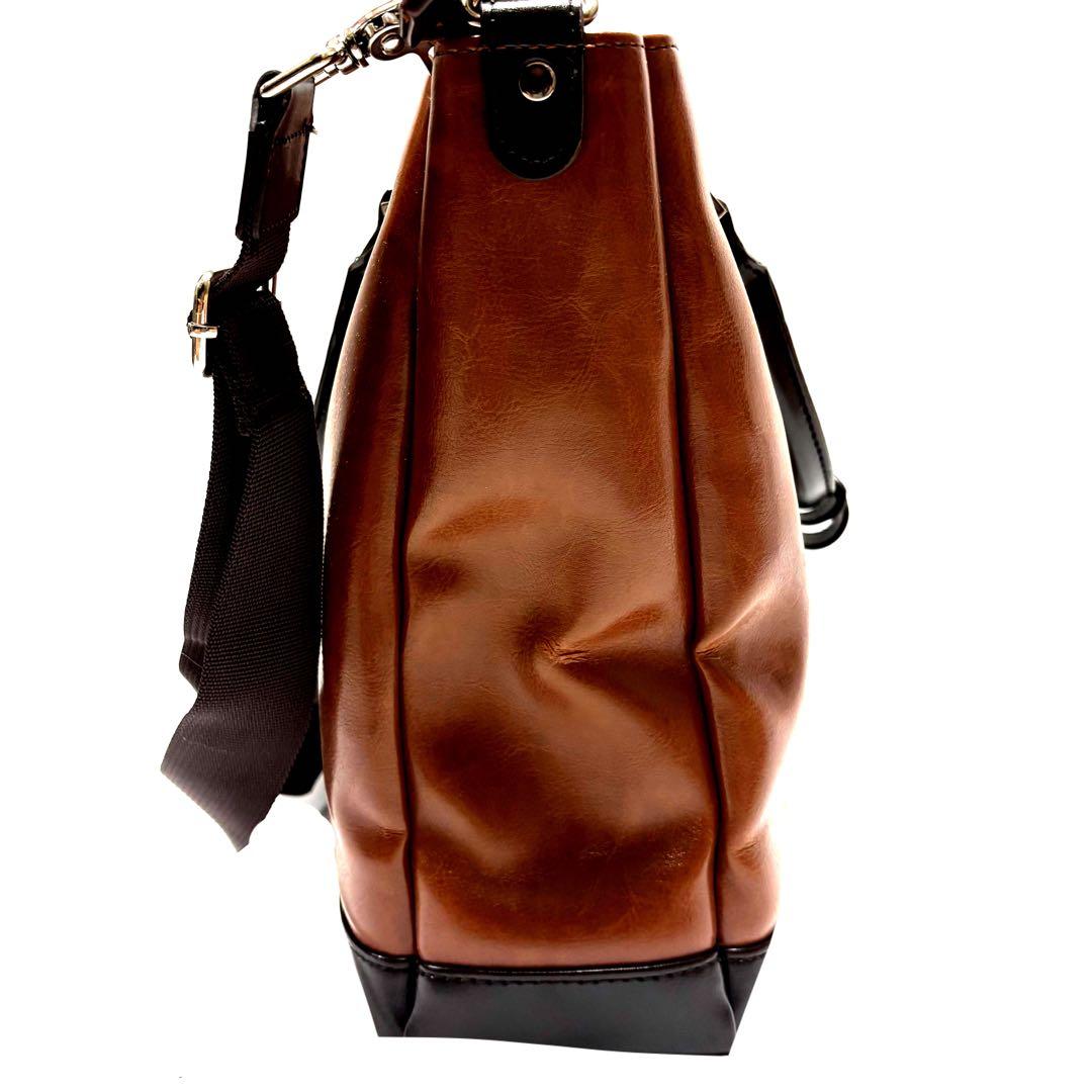 MCGREGOR 2WAYバッグ ショルダーバッグ バッグ レザー ブラウン