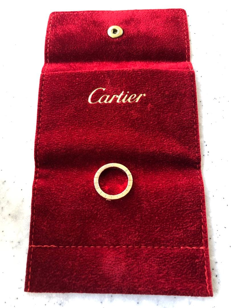 【値下げ】カルティエ　ラニエールリング　ピンクサファイア　48サイズ