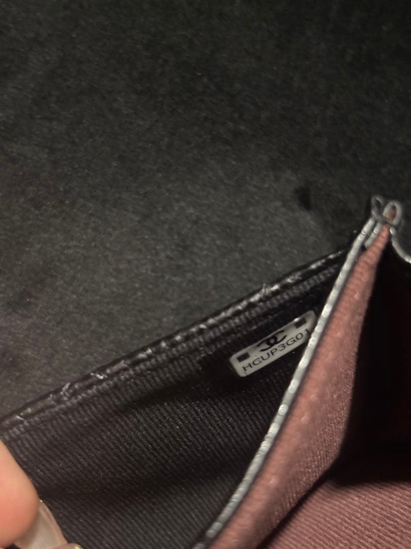 まー　CHANEL キャビアスキン　カードケース