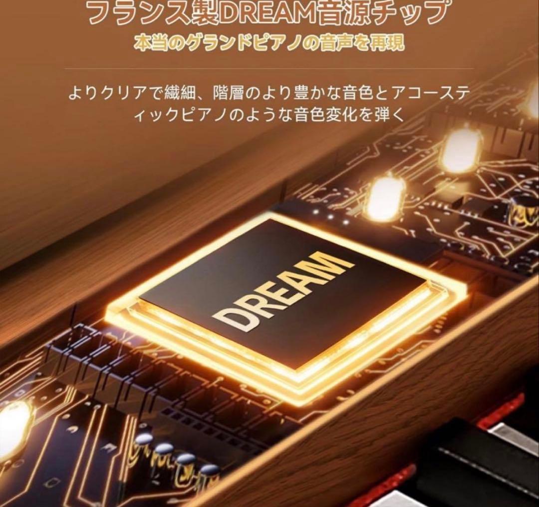 TERENCE 電子ピアノ 88鍵 カウンターウェイト鍵盤 木製 マイク対応