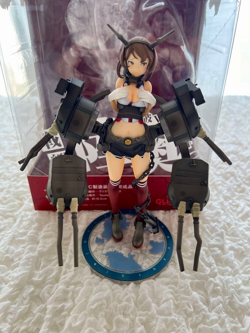 艦隊これくしょん-艦これ-陸奥　限定中破ver. フィギュアキューズQ 美品