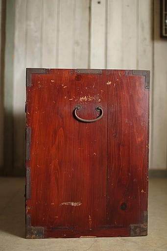 丸金具庄内箪笥　4杯　タンス　収納　古家具　古民家　時代家具