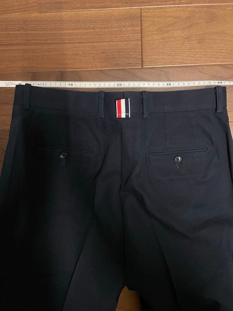 Thom Browne ネイビー トリコロール チノパン