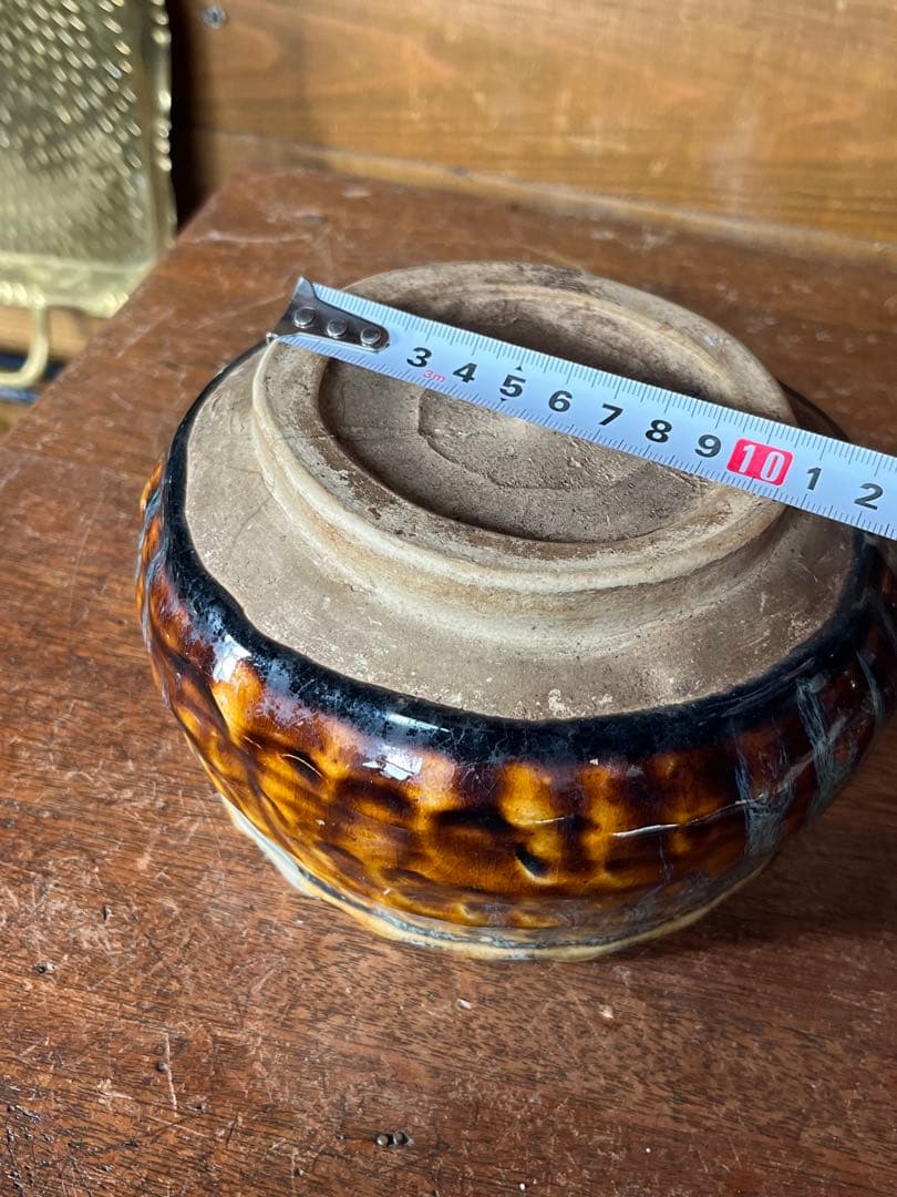 古い　陶器 茶碗