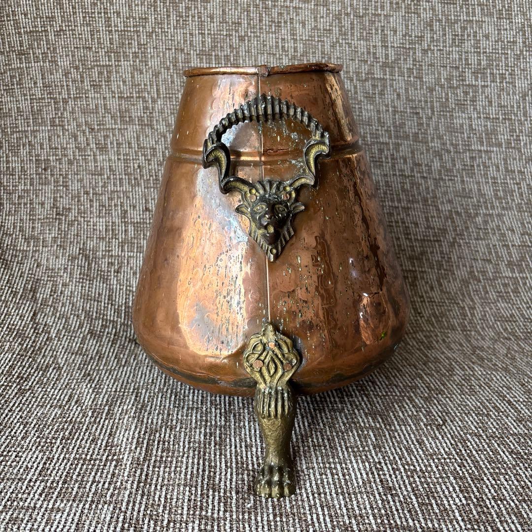 銅製ポット　桶　置物　古道具