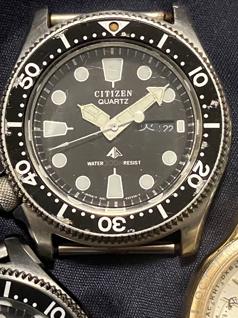 citizen ダイバー　avalon アバロン　ジャンク　まとめ時計