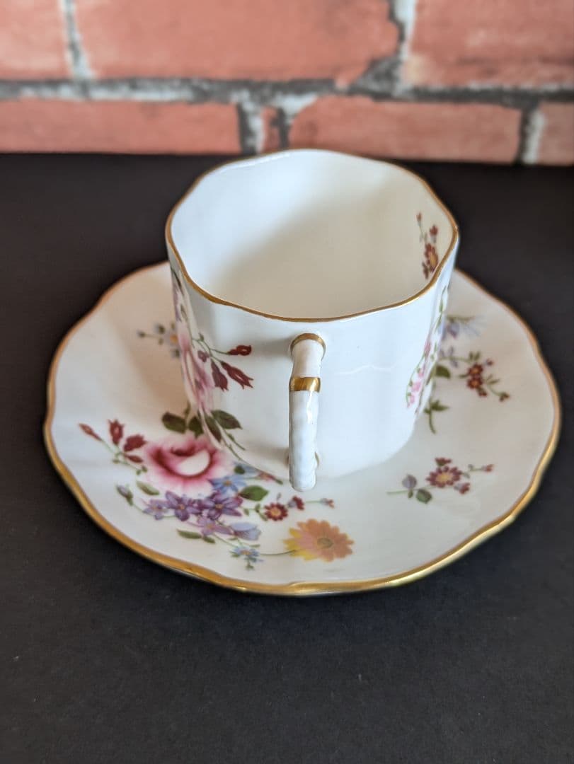 イギリス アンティーク ロイヤルクラウンダービー コーヒーカップ トリオ