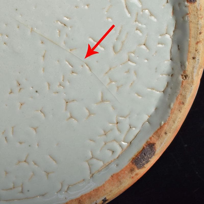 中国　青花　喜字文雙耳瓶　高さ約42.5㎝　V　R7762B