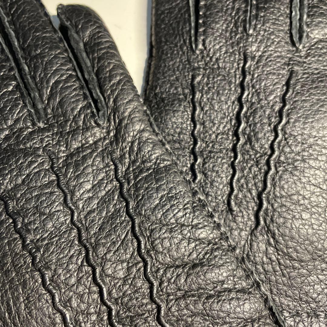 デンツ ペッカリー ブラック サイズ7-1/2 カシミア製ライニング