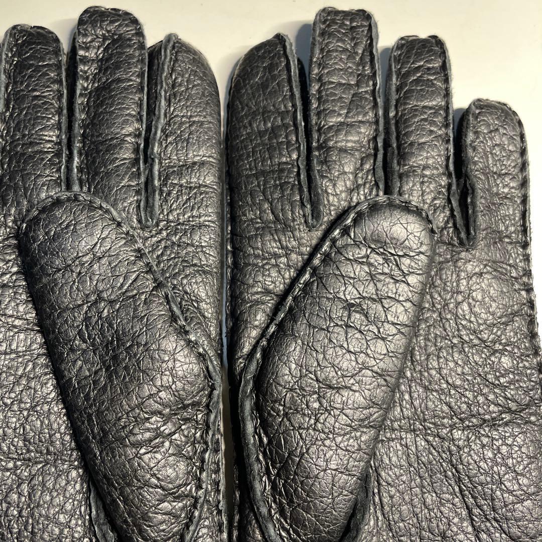 デンツ ペッカリー ブラック サイズ7-1/2 カシミア製ライニング