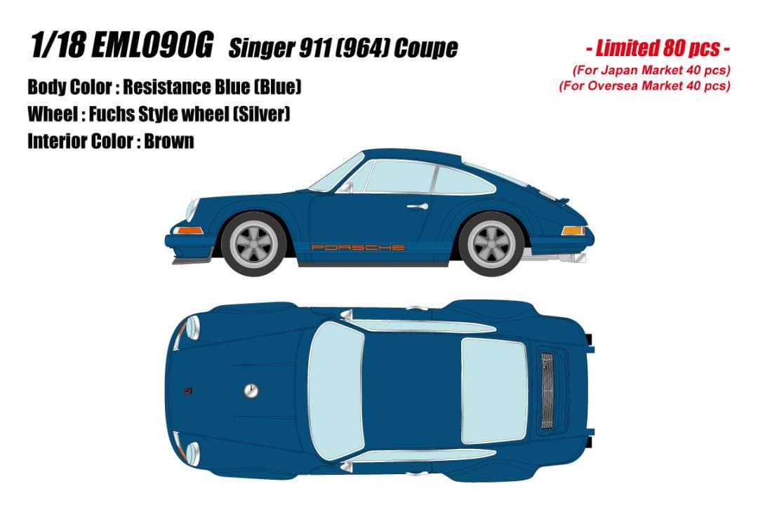 1/18 Porsche 911Singer (964) Coupe 限定80台