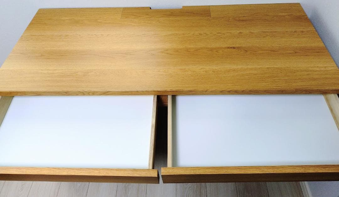 引き出し付きパソコンデスク 幅120センチ 奥行50センチ 完成品