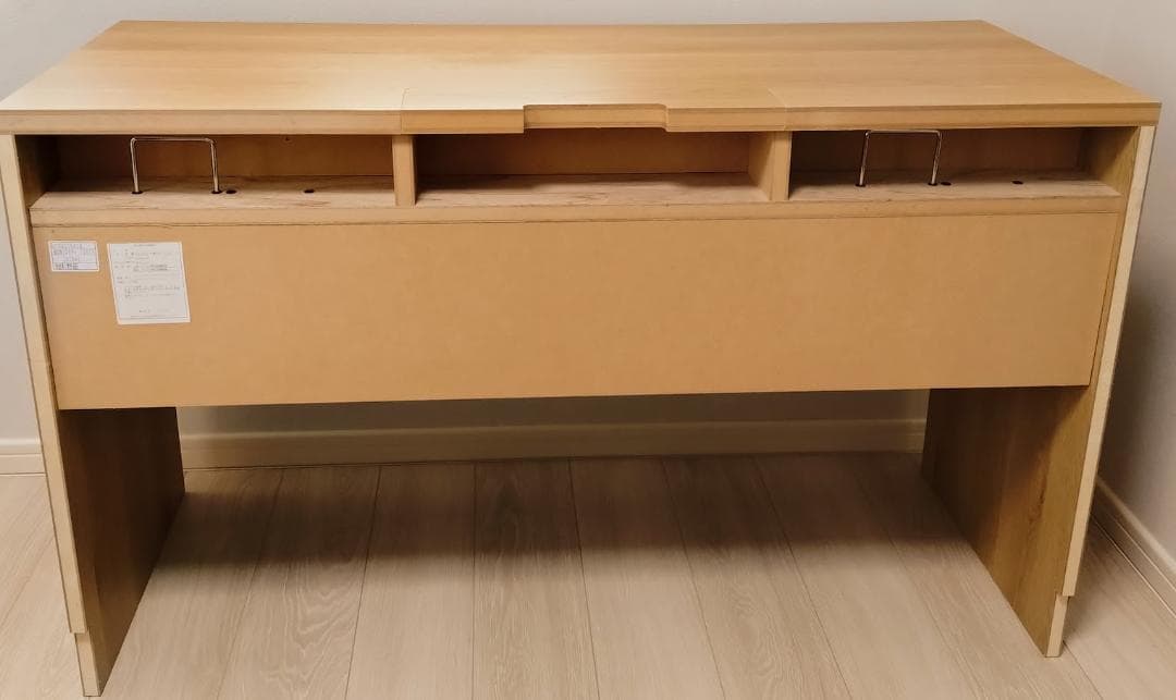 引き出し付きパソコンデスク 幅120センチ 奥行50センチ 完成品