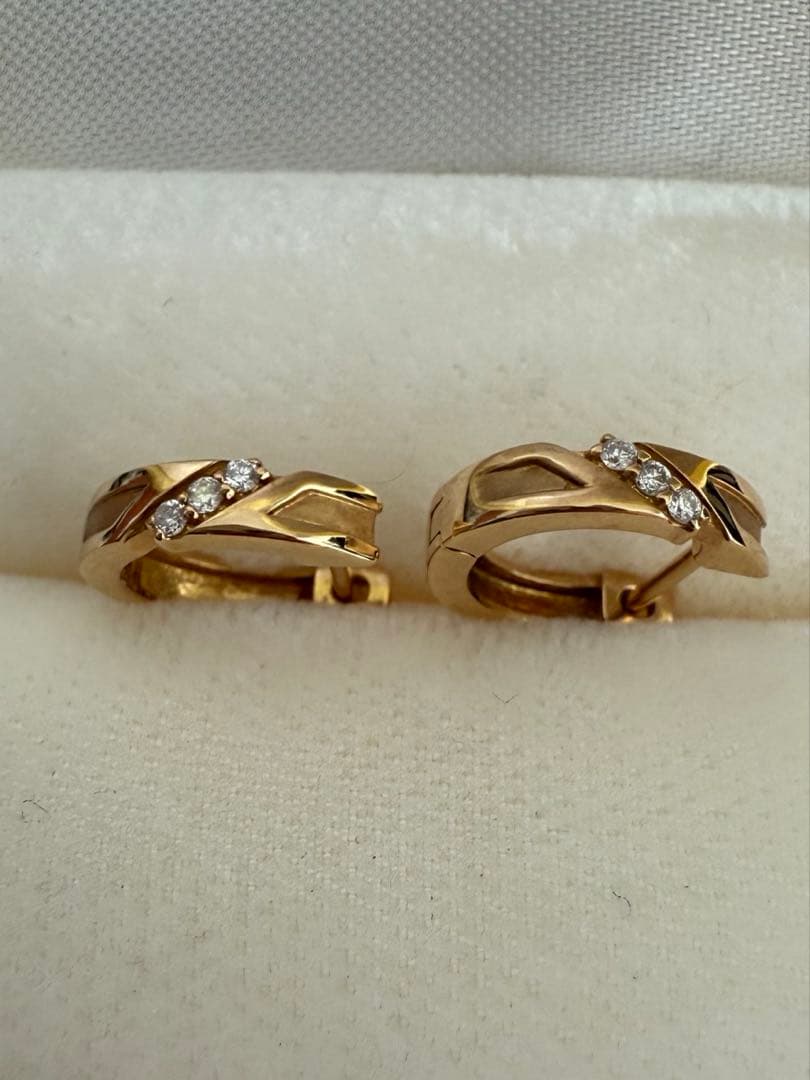 K18 ダイヤモンド　ピアス　TSUTSUMI YG ★最終価格