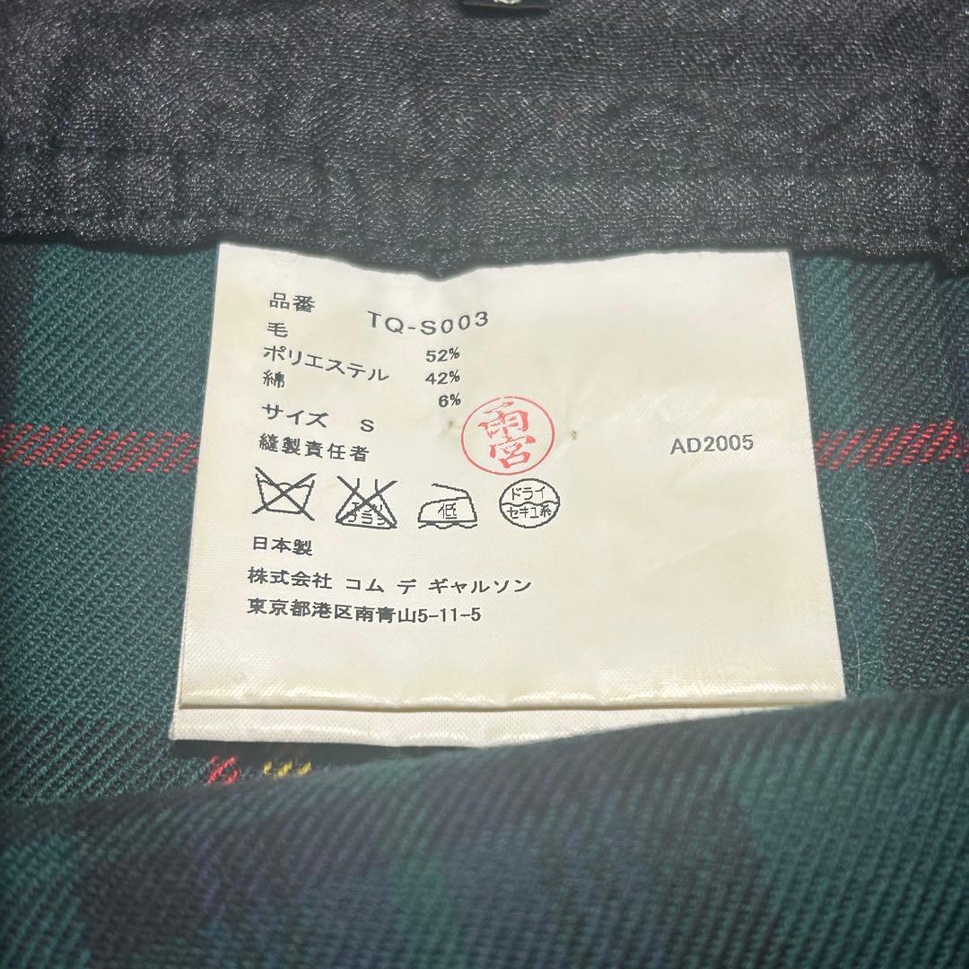 [o]オールシーズン膝丈　 チェック 変形プリーツスカート　S