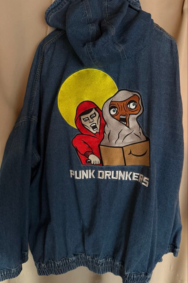 パンクドランカーズ　ETCデニムパーカ　INDIGO XL
