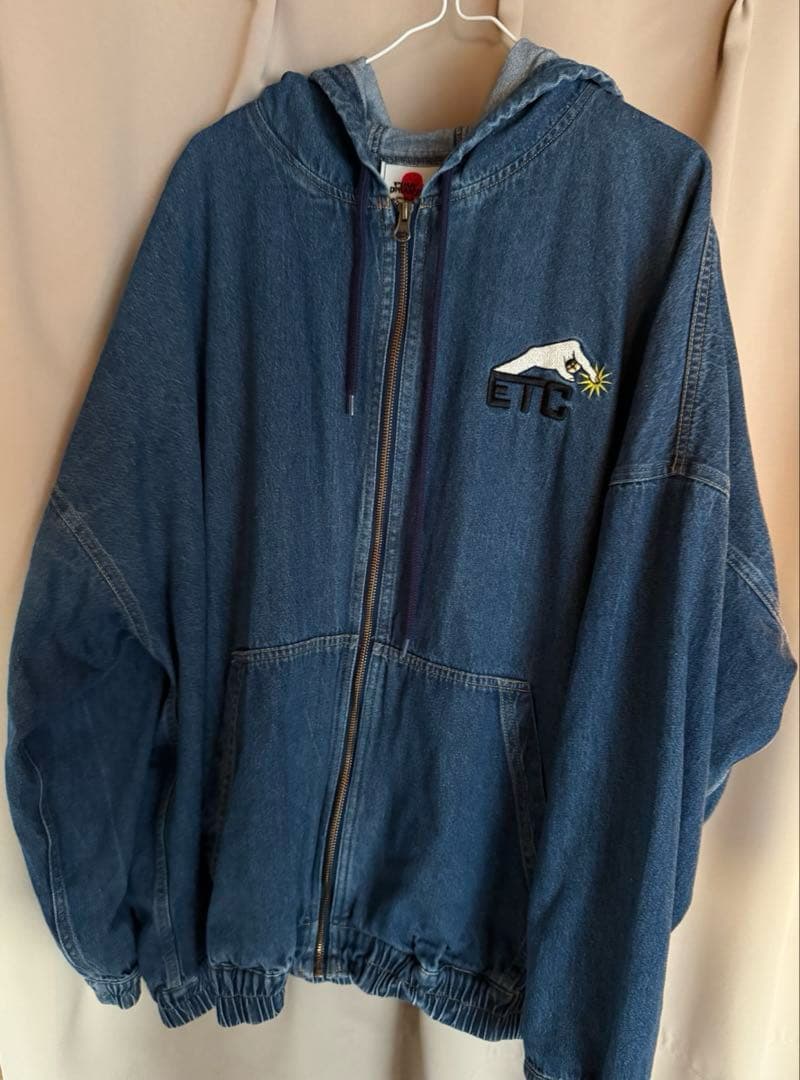 パンクドランカーズ　ETCデニムパーカ　INDIGO XL