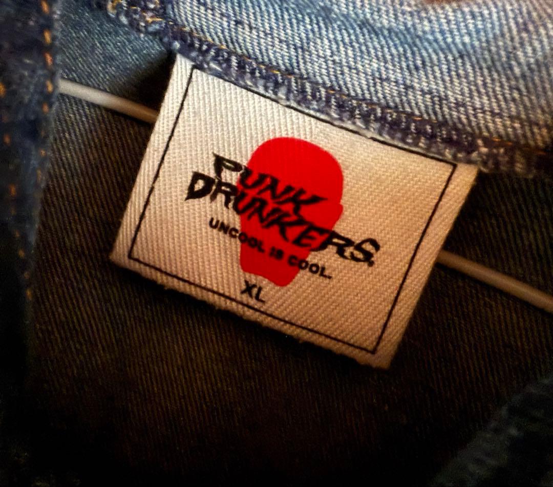 パンクドランカーズ　ETCデニムパーカ　INDIGO XL