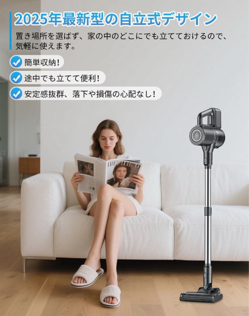 ❤️大特価❤️ コードレス掃除機　水タンク付　水拭き　LED緑ライト　サイクロン