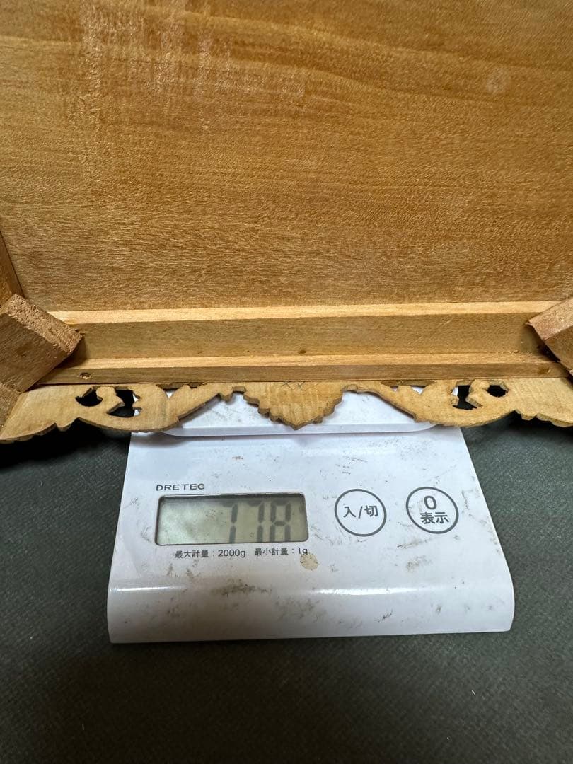 インド白檀　木彫り　骨董 木製　置物　骨董　アンティーク　小物入れ