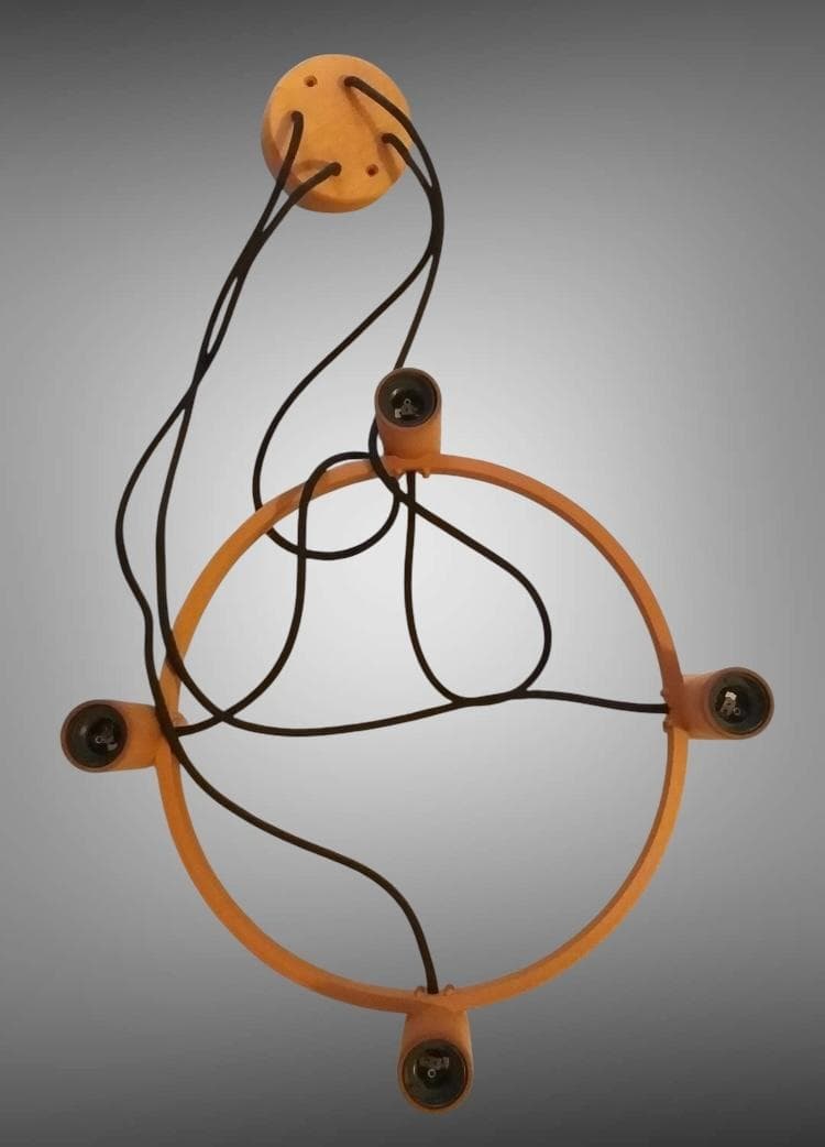 ★超激レア美品★ Domus ４灯シャンデリア ブナ材 ドムズ 照明