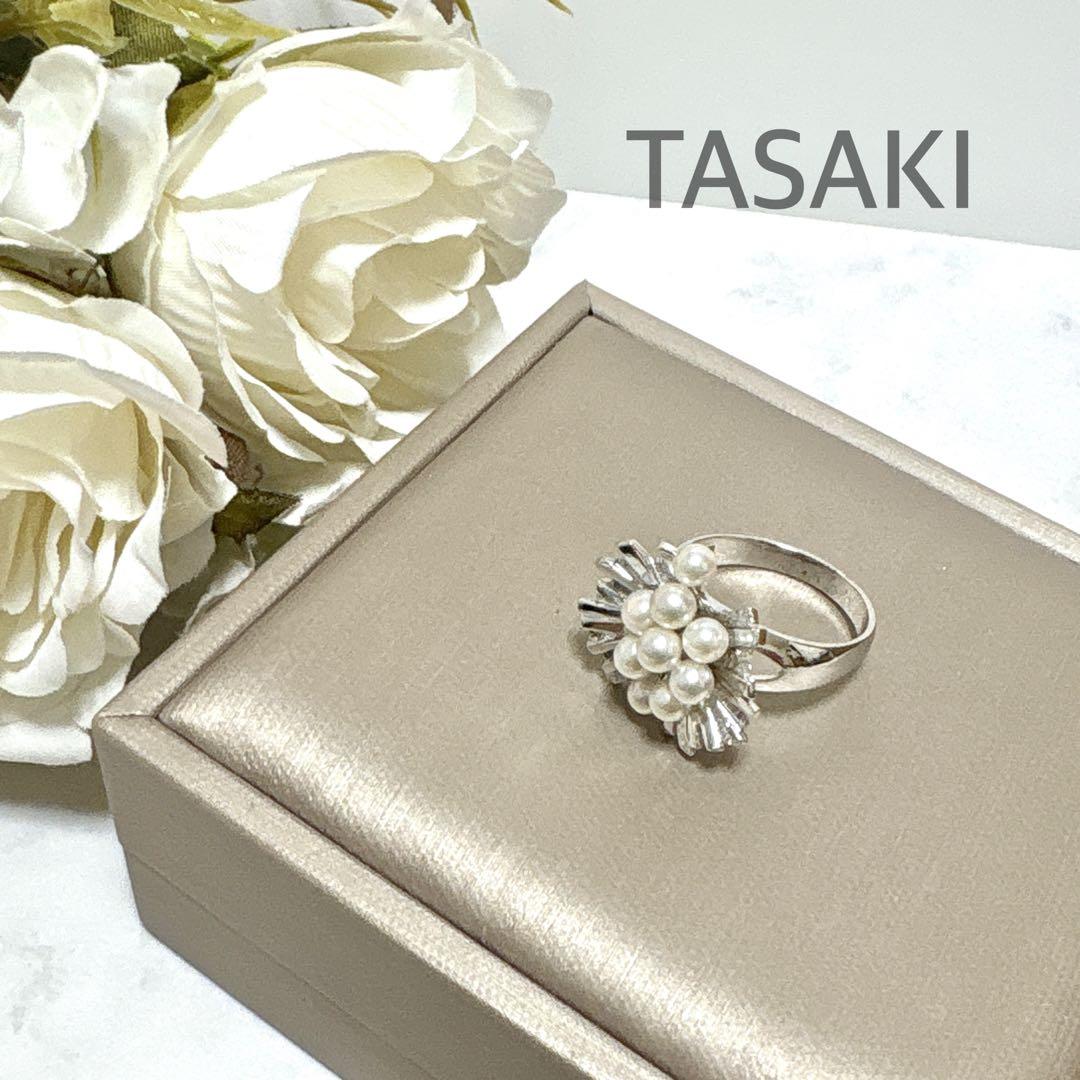 希少✨TASAKI タサキ あこや 本真珠 ベビーパール リング 11号 SV