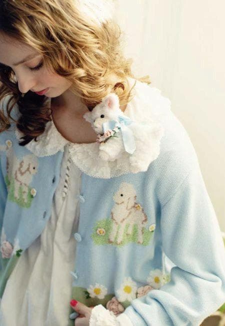 まきばのひつじぬいぐるみコサージュ羊PINKHOUピンクハウス