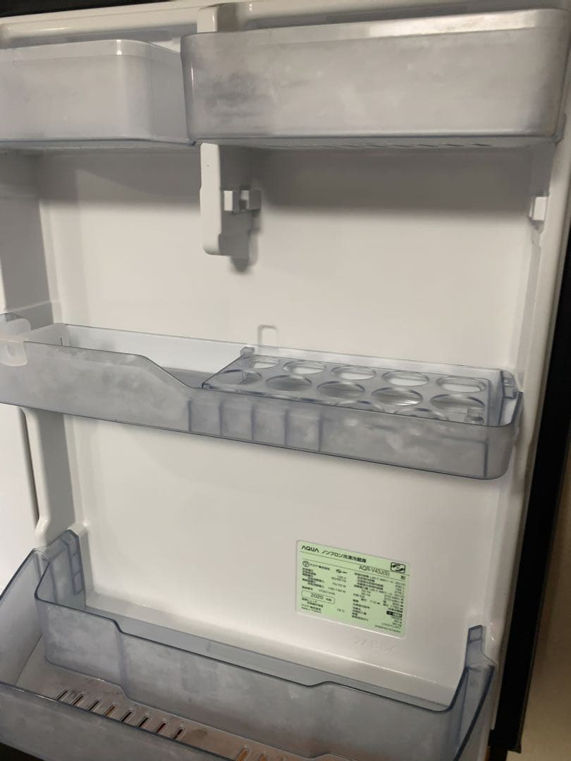 【美品】AQUA 冷蔵庫 AQR-V43J(S) 430L 2020年製