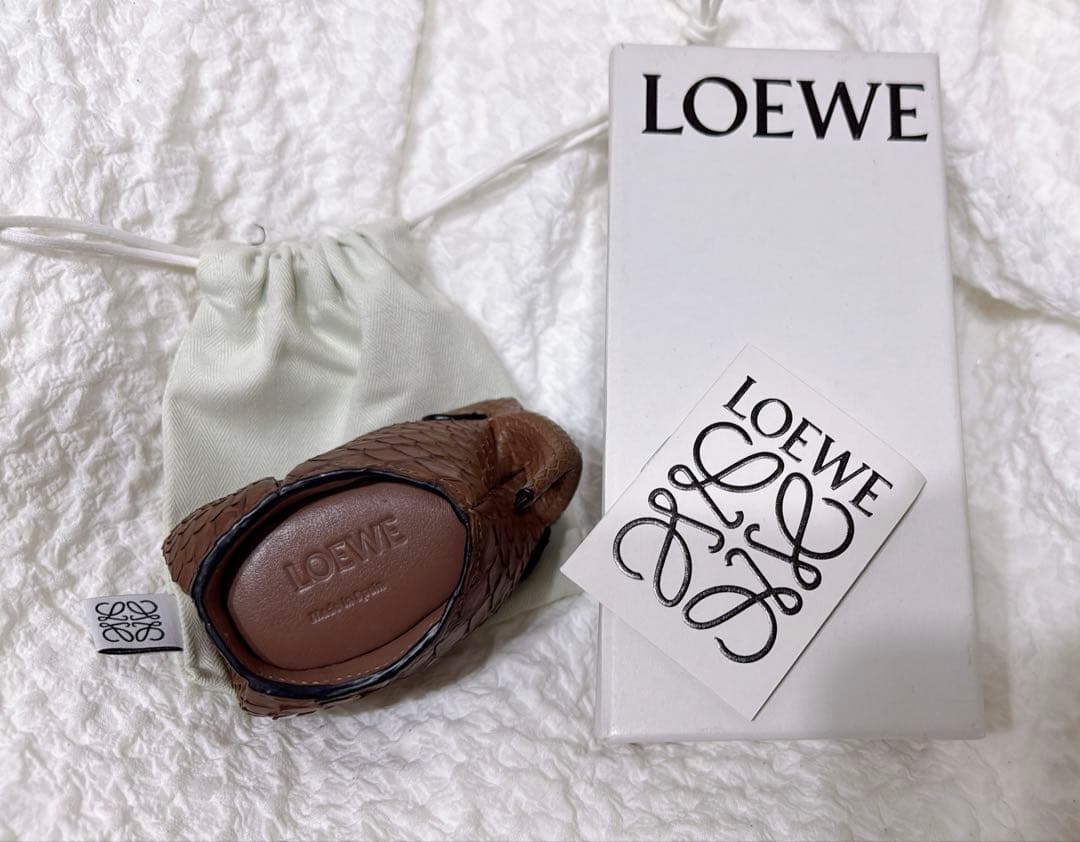 ロエベLOEWE パイソン エレファント レア ケース ぞうブラウン 小物