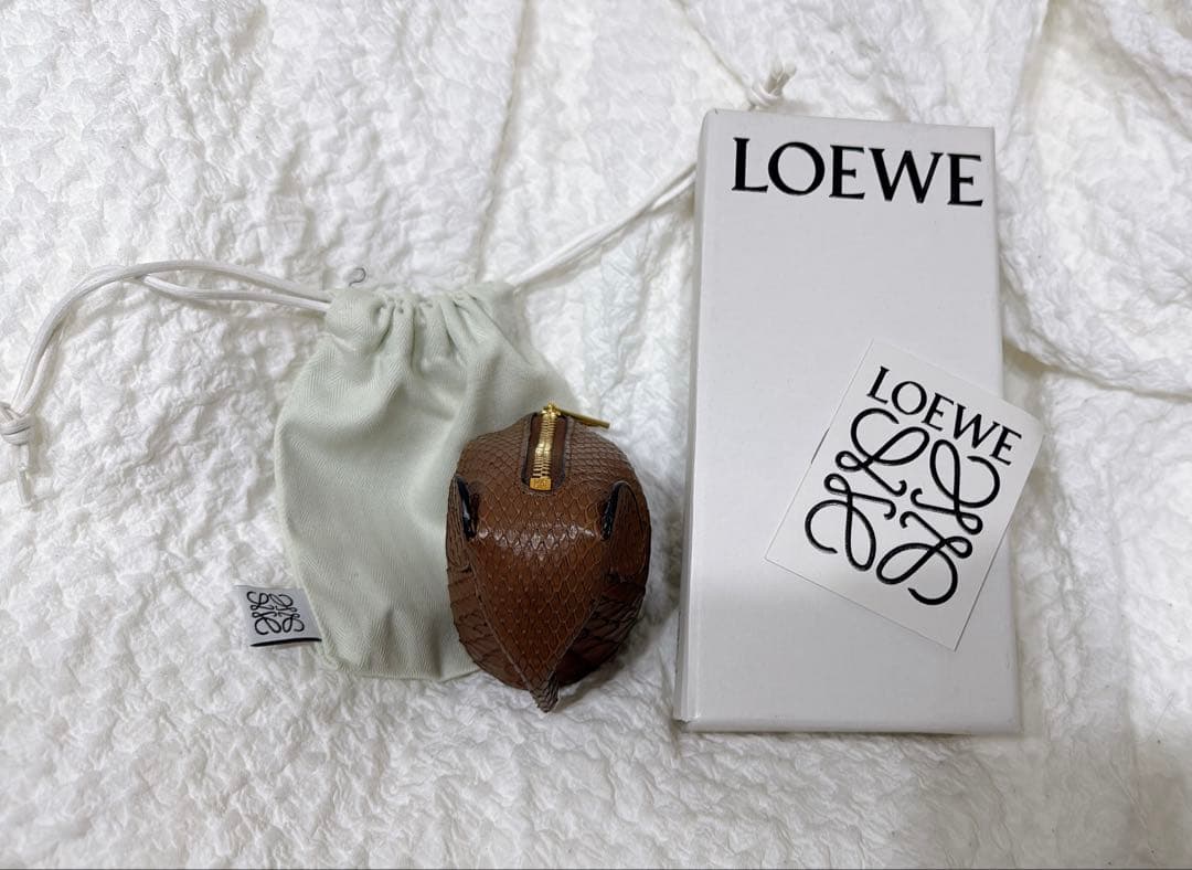 ロエベLOEWE パイソン エレファント レア ケース ぞうブラウン 小物