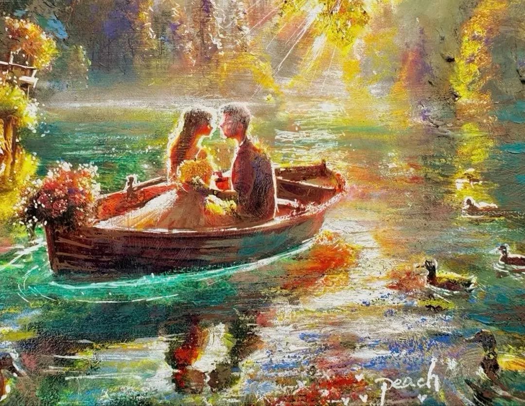 ○水面に委ねて… 絵画原画