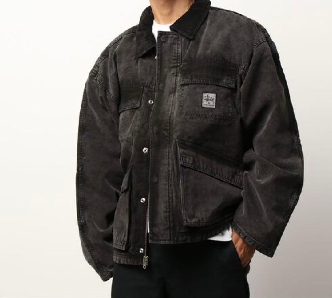 ジャケット・アウター stussy Washed Canvas Shop Jacket l