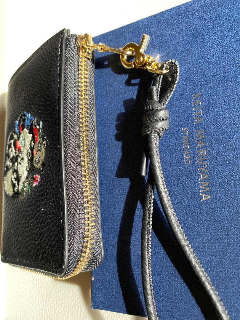 ★新品、専用箱付★ケイタマルヤマ×imuramm二つ折り財布 パンダアート刺繍