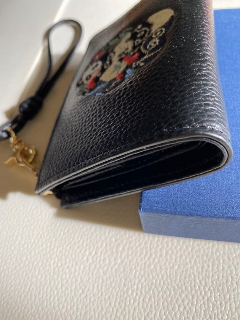 ★新品、専用箱付★ケイタマルヤマ×imuramm二つ折り財布 パンダアート刺繍