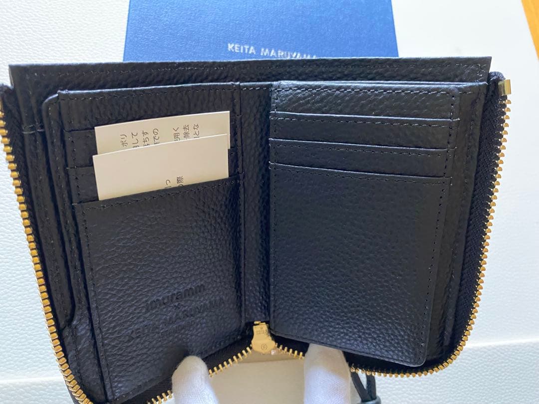 ★新品、専用箱付★ケイタマルヤマ×imuramm二つ折り財布 パンダアート刺繍