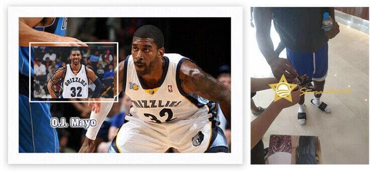 直筆サイン入り写真 O・J・メイヨ メンフィス・グリズリーズ SA鑑定済