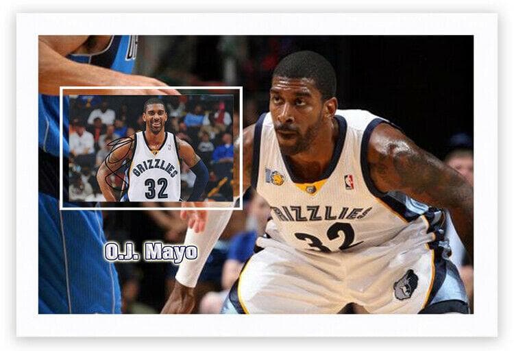 直筆サイン入り写真 O・J・メイヨ メンフィス・グリズリーズ SA鑑定済