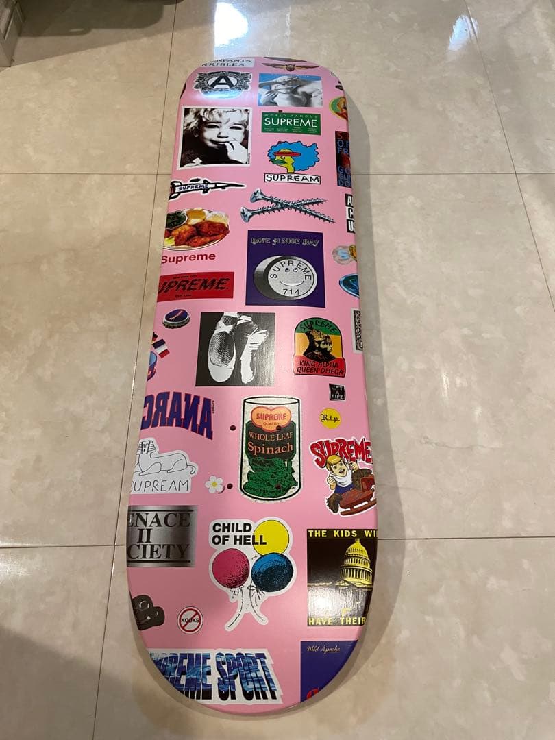 Supreme 2021SSステッカーアート ピンクデッキ
