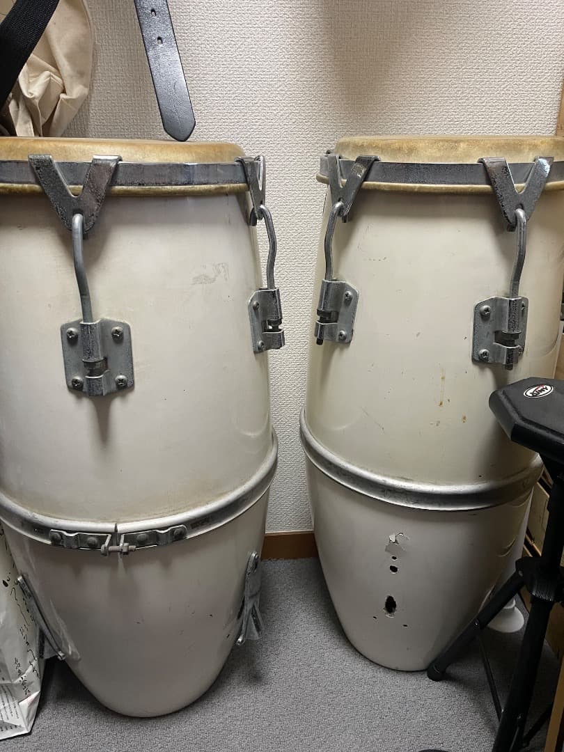 Fuji TONE コンガ 2台セット ホワイト