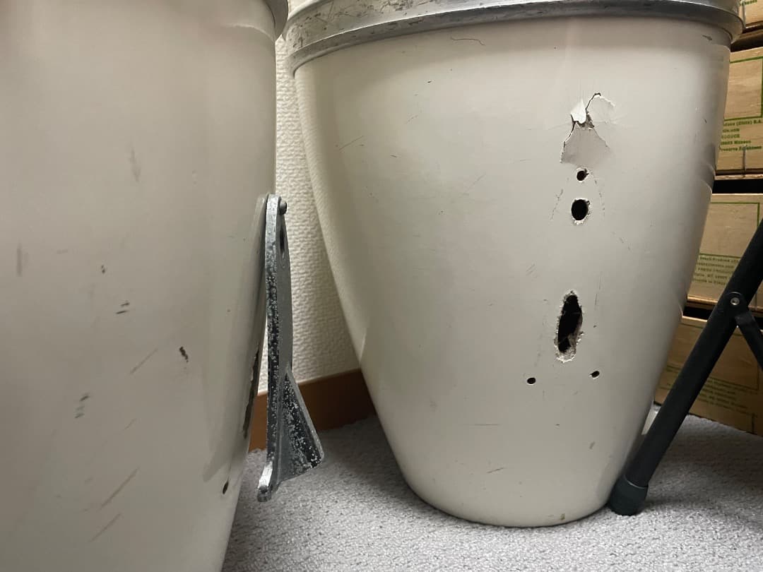 Fuji TONE コンガ 2台セット ホワイト